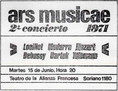 2do Concierto de Ars Musicæ (1971)