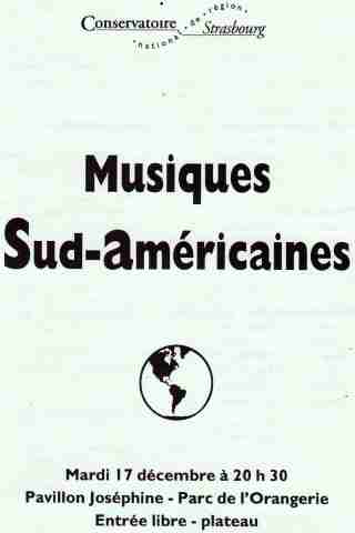 Musiques Sud-Américaines - Estrasburgo - 1916